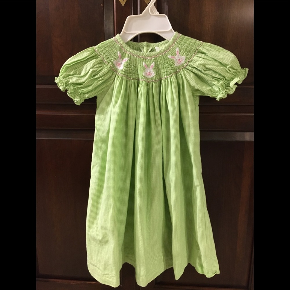 Smocked bunny dress